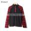 wholesale factory oem hooded women fleece plaids jacket