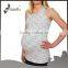 Casual wear custom pregnant singlet with space dye fabric