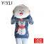 Custom vintage knitting pattern jumper sweater women Snowman Christmas Sweater