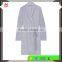Gray Cotton Blend Terry Fabric Ladies Loungewear One Piece Home Wearing Warm Robe with Twill Belt