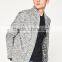 Mens fashion chunky wool heavy knit thick cardigan sweater from OEM factory