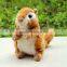 Custom Plush Toy 18cm Wild Animal Cute Squirrel Kids Gift Plush Squirrel Toy