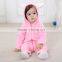 China supplier Low Moq Bear Shape Flannel Newborn Baby Jumpsuit