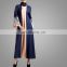 Fashion Conceal Zipper Round Collar Daliy Muslim Abaya Lace Applique Dubai Women Design Wholesale