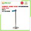 retractable belt crowd control stanchion with cement bases