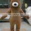 2016 Super soft plush bear mascot costume adult bear costume