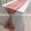 TR041#58 coral crepe de chine mexican table runner decoration