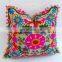 Indian Cotton Cushion Cover Suzani Embroidered Decorative Pillow Case Home