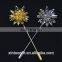 High quality boutonniere corsage men's suit fabric flower lapel pin