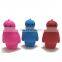 Cute Kawaii Baymax Shape Car Key Holder Promotion Girls Wallet Wristlet Fashion Ladies Mini Coin Purse