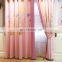 Popular pink carton design living kids room curtain