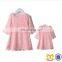 3/4 Sleeve Pink Lace Flower Girl Dresses Wedding Mommy And Me Lace Dress