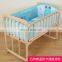 2020 new design 5 pcs 100% cotton fabric reactive printing cartoon animal pattern  soft crib baby bedding set with factory price