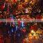 30cm 50cm 80cm of 8 Tubes waterproof LED Meteor Shower Lights for Christmas tree or Halloween illumination