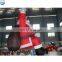 factory supply pvc christmas inflatable santa on motorcycle, movable 6m advertising old man NB006-7