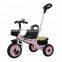 2018 new model simple steel painting frame baby tricycle with push bar