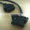 OBD2 Male to Dual Female Y Cable Extension Cable for Diagnostic OBD II 1ft