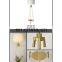 Simple three-legged bedside lamps with glass shade art supplies chrome lamp table light