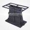 Table Base Black Round Metal Tulip Crank Cast Iron Steel Marble Glass Furniture Coffee Height Bar Dining Restaurant Base Table