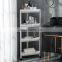 floor type truck trolley rack with Omni-directional wheel for narrow gap shelf rack plastic storage shelf