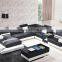 Black and White Leather Sectional Sofa Set Quality Choice