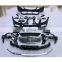 Front bumper assembly with grille for W222 upgrade to S450 style body kit with rear bumper tip exhaust for Mercedes benz S-class