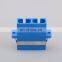 Optic coupler 2 Port Dual core SC PC UPC Single mode Duplex Blue Fiber Optic Adapter