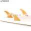 OEM ODM Colorful Eco 3-piece Detachable SSUP Carbon Fin Honeycomb Fiberglass Carbon Fiber Surfboard Fins for Surfing