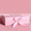 Hot Fancy Magnet Box Carton Black Flat Luxury Magnetic Folding Storage Paper Gift Box Packaging With Ribbon For Hair