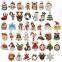 96Pcs Mix Size Alloy Metal Christmas Drop Oil Charms Gold Pendant For DIY Bracelet Necklace Jewelry Making