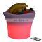 Illuminated waterproof bar night club beer led plastic ice bucket  Plastic Led Beer Ice Bucket with Speakers