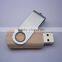 hot selling swivel wooden usb with free package