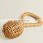 Hot Sale Handmade Rattan Rattle With a Bell Inside. Wicker Baby Bohemian Toys Hanging Play Gym Hand Bell Wholesale Supplier