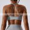 Recycled Front Twist Halter Neck Sports Bras Wholesale Sexy Backless Quick Dry Yoga Tops