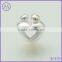 925 carved sterling silver heart hands bead for European charms bracelet