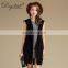 100% Cashmere Women's Sleeveless Hooded Cardigan Sweater Knitted Long Anti-Wrinkle Autumn High Street OEM Service Available