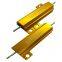 High power resistor Gold aluminum shell Resistor 0.1R To 100K 5W 10W 25W 50W 100W 500W Trapezoid RX24 Resistor