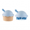 Shampoo Brush with Mirror Soft Tooth Dry Wet Plastic Relieves Itching Removes Dandruff Ice Cream Massage Hair Brush