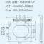 HL-824 MEIYE UF 465*365*68mm Round Soft-closing Toilet Seat Cover Ramp Down Toilet Lid
