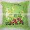 handmade ribbon embroidery cushion cover