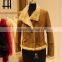 Factory Direct Wholesale Fashion Lady"s Rabbit Fur Lined Jacket