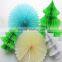 Paper Christmas Tree and Fan for Decoration Frozen Party
