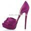 black satin peep toe crossed vamp platform wholesale stiletto covered 140 mm heels sandals