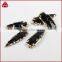 3.5~4.5 Inch Large long gold electroplated black obsidian arrowhead pendants jasper arrow head pendants