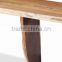 New Model Mordern Designs Three Legs Wooden Dining Table I Shaped For Wholesale Or For Home