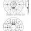 Luminus 3030 160deg LED Flush Light Lens DK180*160-32H1