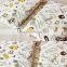 The butterfly printing design 100% Linen fabric Handmade fabric