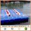 Blue plastic floating dock