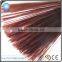 High elastic triangular profile PET broom fiber in brown color, can be mixed with other colors