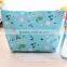cheap promotional canvas floral cosmetic bag for women